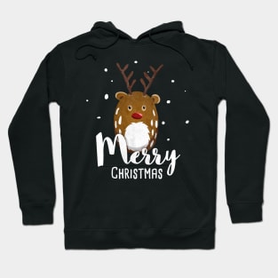 Merry Christmas Yuletide With Reindeer Rudolph Hoodie